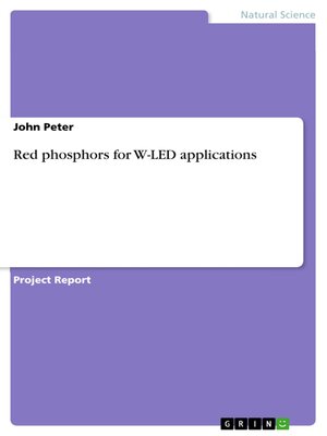 cover image of Red phosphors for W-LED applications